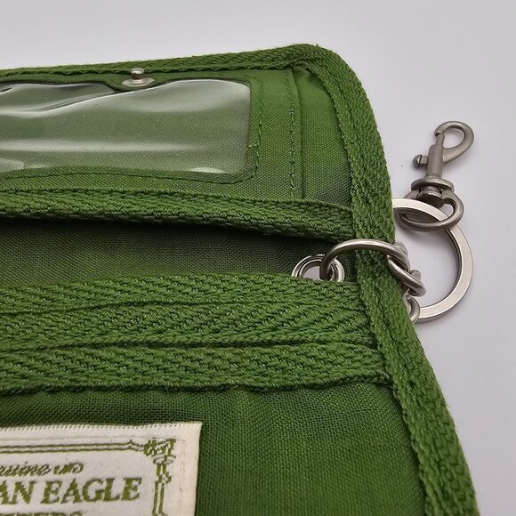 American Eagle Outfitters Keychain Card Holder Wallet Preppy Retro Style Logo - Picture 8 of 14